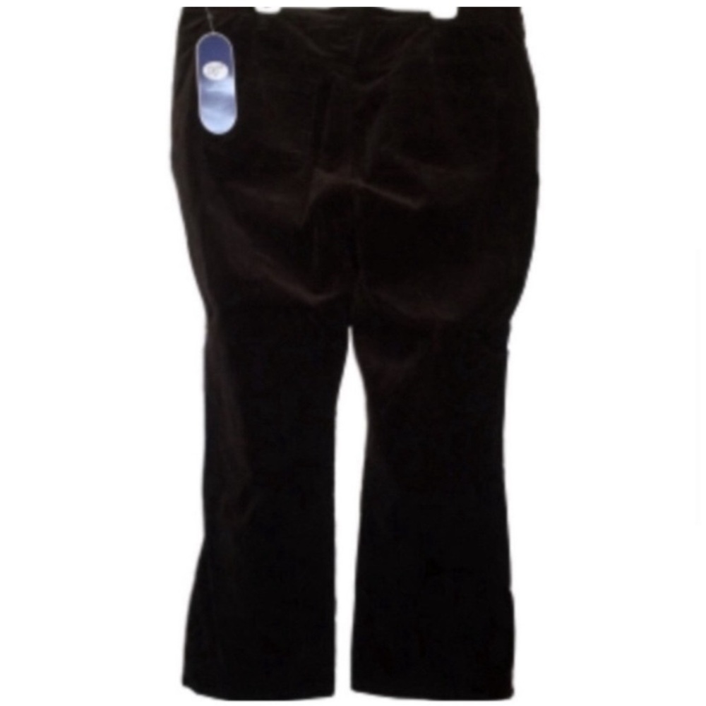 DG2 DIANE GILMAN Jeans Velvet Brown Stretch Denim Boot Cut Women’s Size 24W NWT - Picture 3 of 10